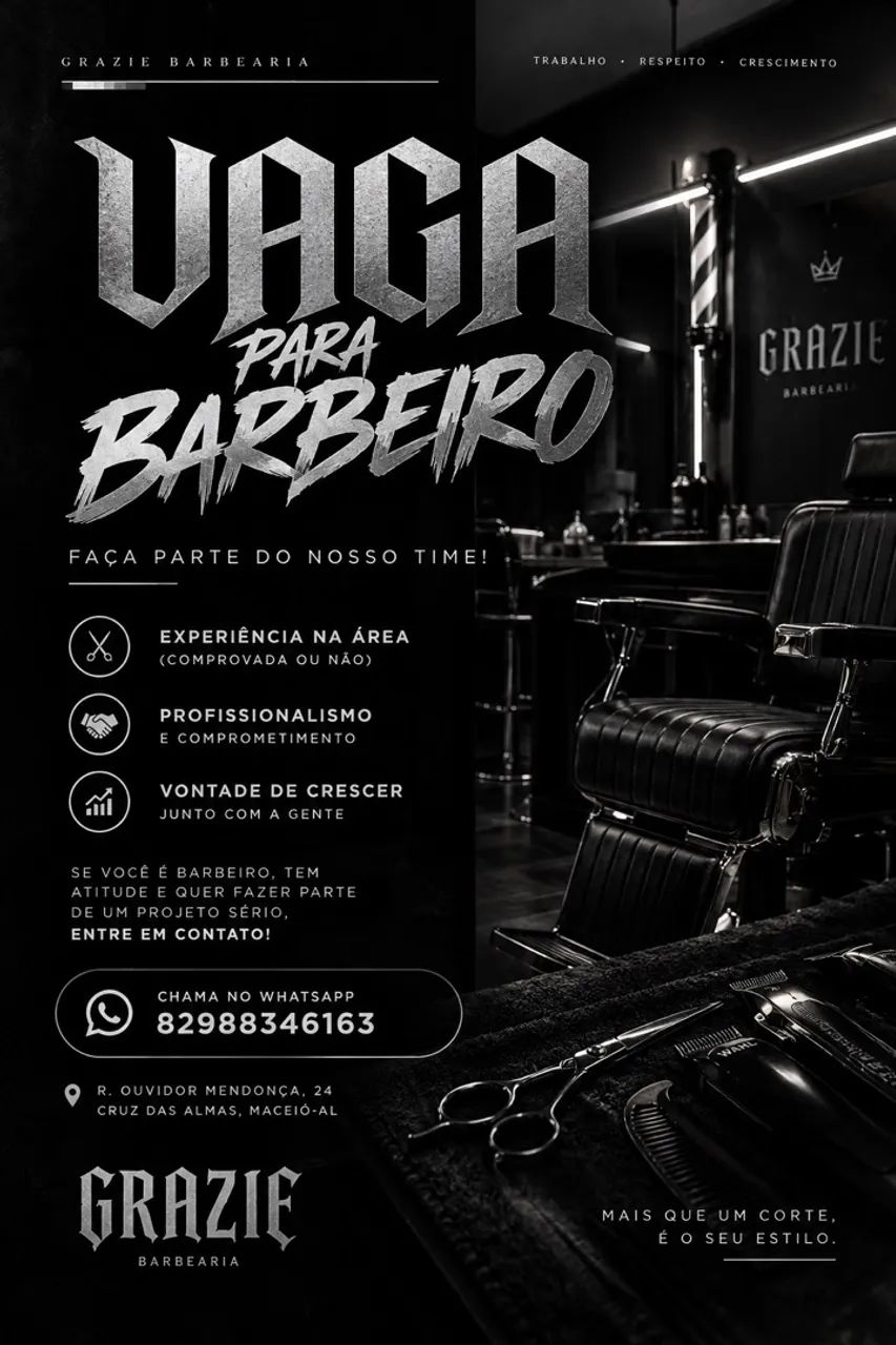 vaga para barbeiro (a)
