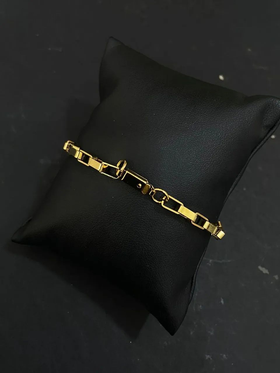 pulseira masculina de aço inoxidável