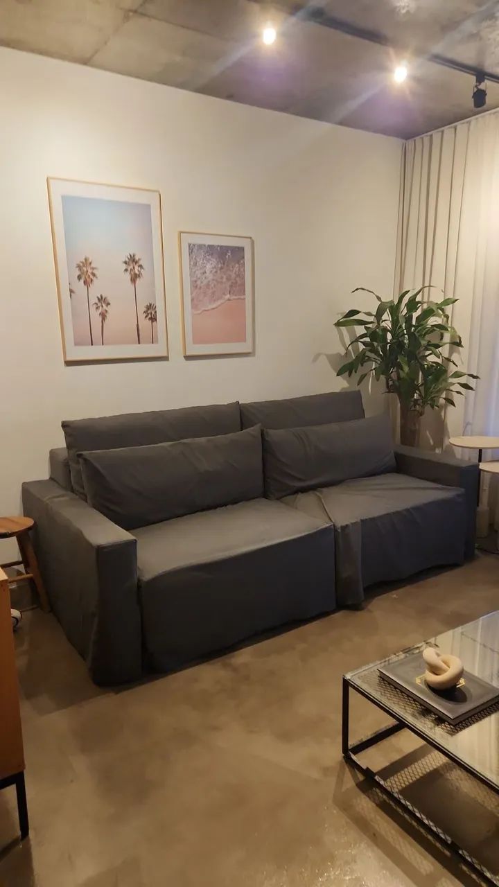 Sofá Retrátil Cinza - Foto 2