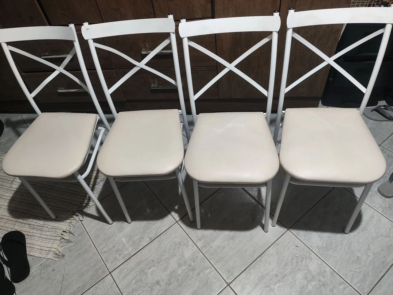 vendo conjunto de cadeiras 150kg - Foto 2