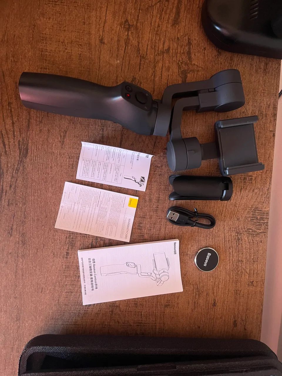 Baseus-estabilizador Portátil Com 3 Eixos Sem Fio, Bluetooth Cor Black - Foto 3