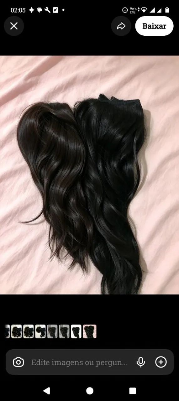 Cabelo humano no tic tac