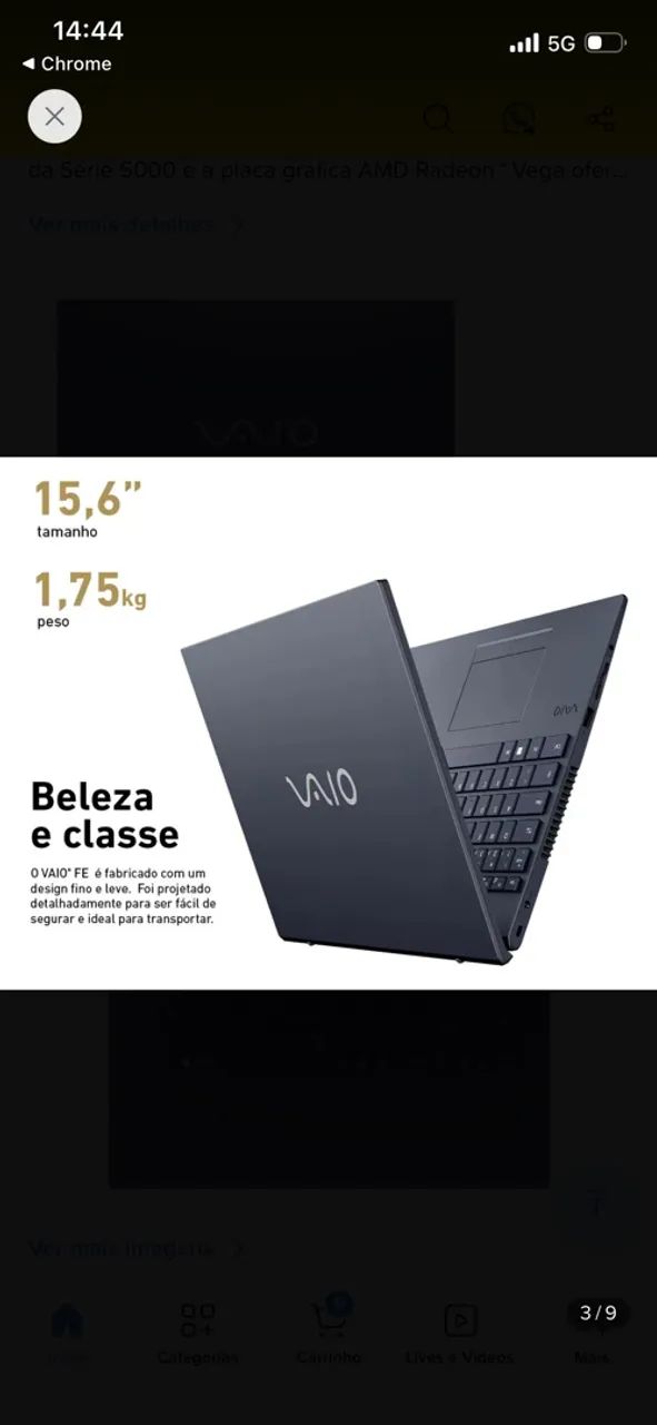 Notebook i3 seminovo da VAIO  - Foto 5