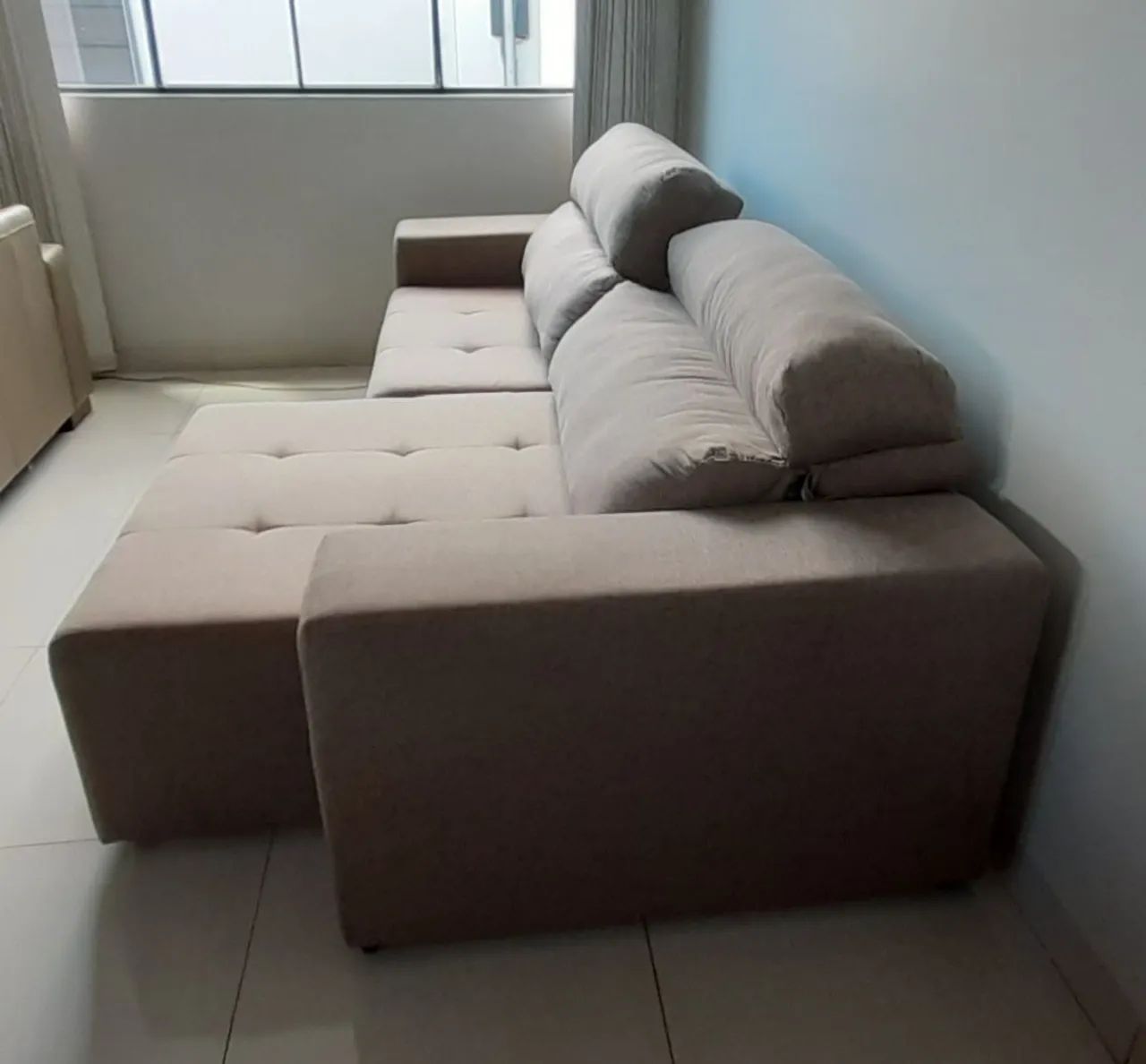 Sofá retrátil reclinável 3 lugares - Foto 5