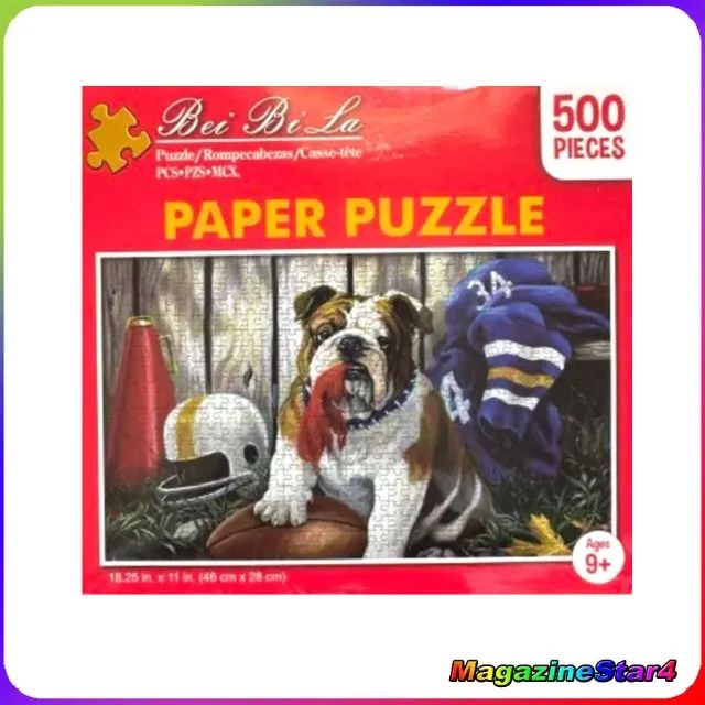 Quebra-cabeça 500pcs - Cachorro Bulldog