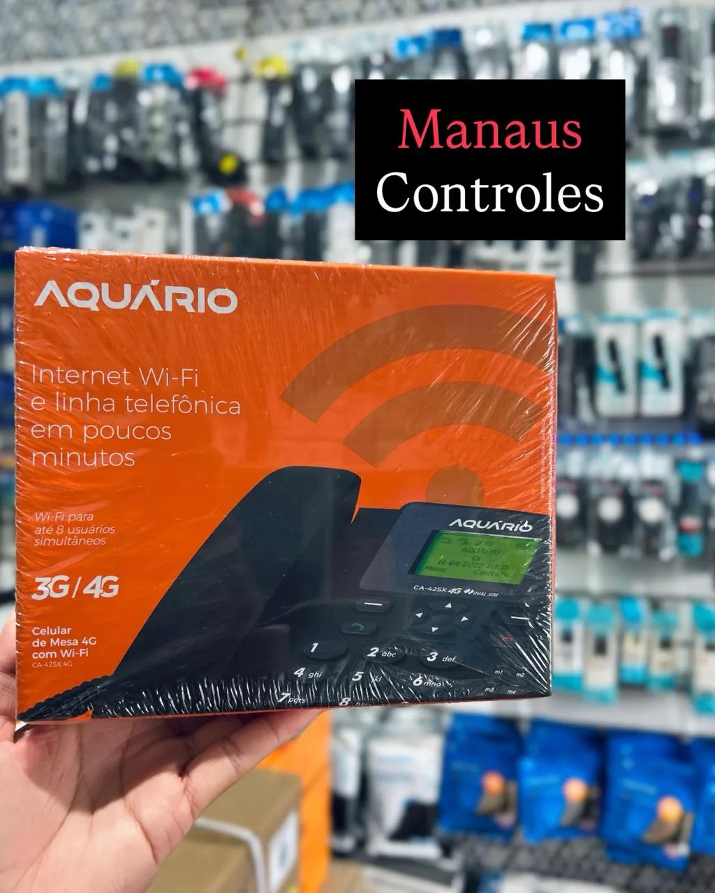 Telefone Rural CA-42SX 4G 2 Porta Chips Sinal 3G / 4G ( Promoção )