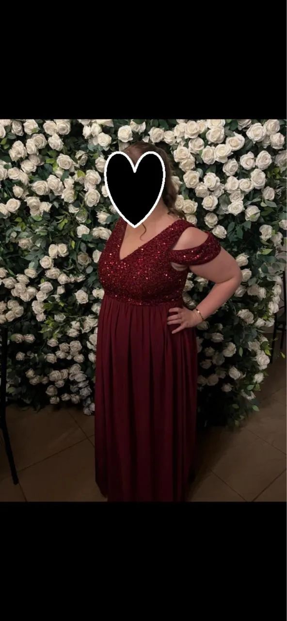Vestido madrinha marsala plus size  - Foto 5