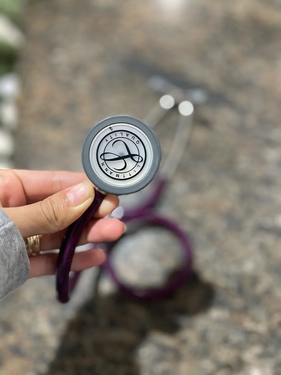 Estetoscópio 3M Littmann Classic III ROXO - Foto 4