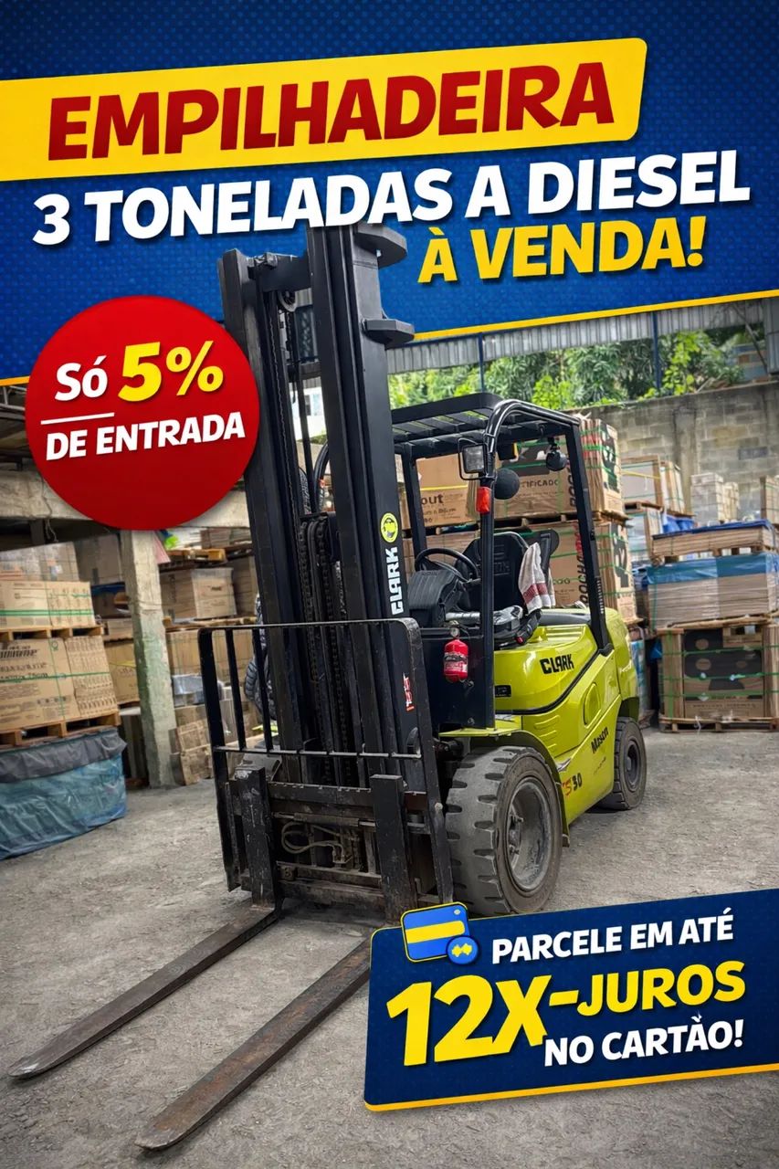 Empilhadeira Clark 3ton Diesel