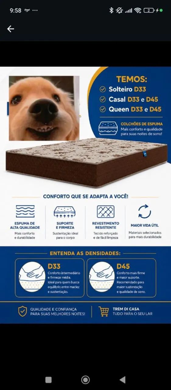 Cama de casal box 