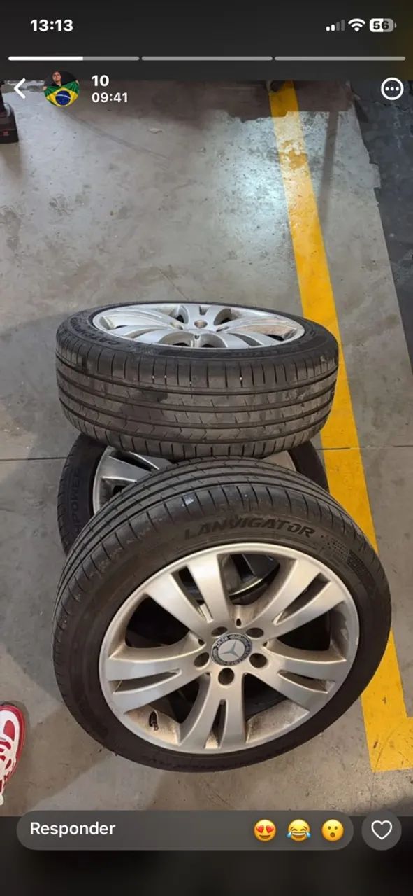 Pneus com roda excelente 