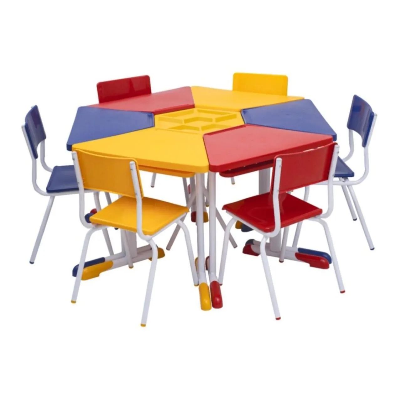 MESA COM 6 LUGARES PARA ESCOLA  - Foto 4