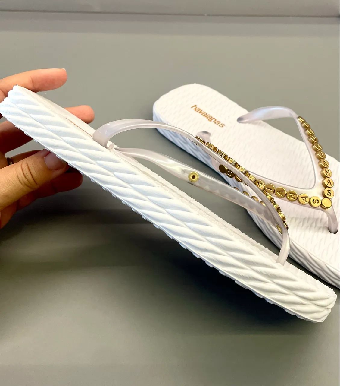 HAVAIANAS - Modelo Trança Dourada  - Foto 2