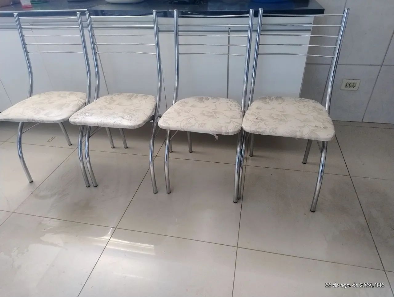 Cadeiras de aço cromado  - Foto 2