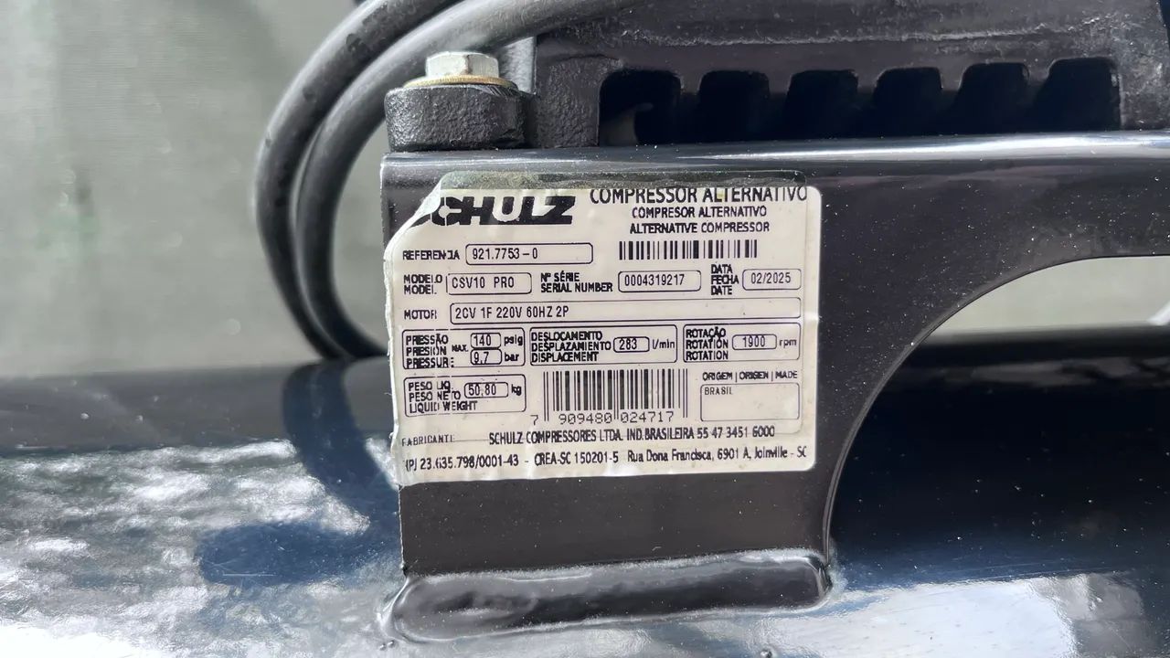 Compressor de Ar 110L 2HP 220V Schulz CSV 10/100 Pro - Foto 3
