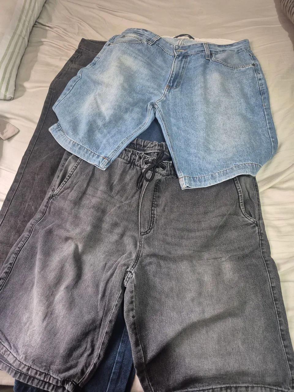 Kit 2 calças e 4 bermudas jeans  - Foto 3