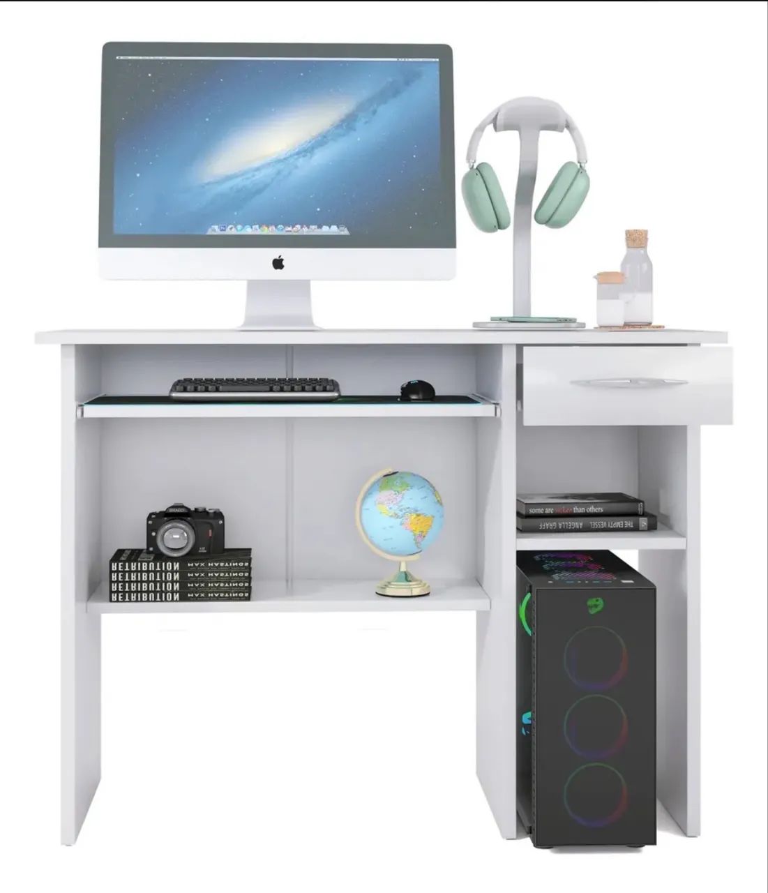 Mesa de computador com gaveta 