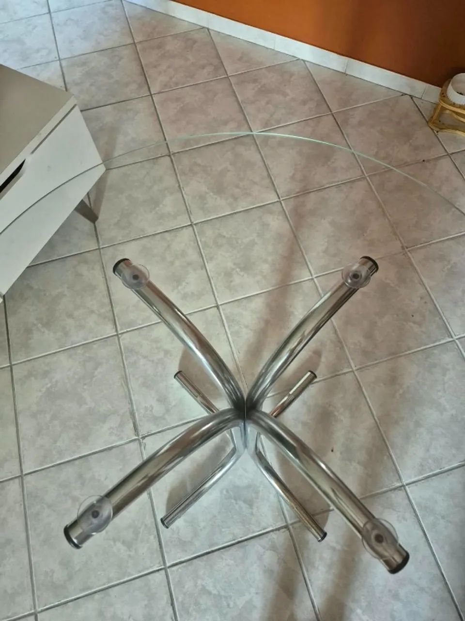 Mesa de Jantar Redonda de Vidro - Foto 2