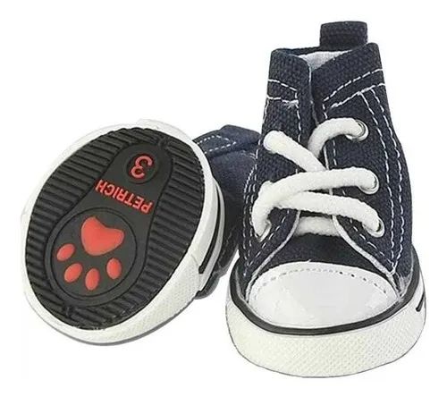 Tênis Cano Alto para Cão Azul - Tamanho 3 - Foto 2