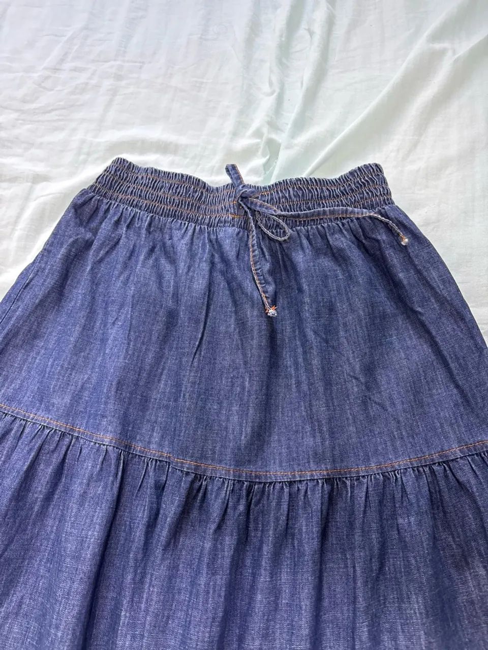 Saia longa jeans  - Foto 2