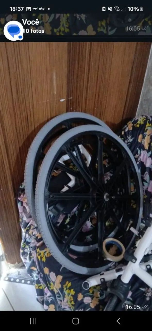 Vendo cadeira de banho nova. Obs: Só passa na porta de 70 e 80, retirar no local - Foto 3