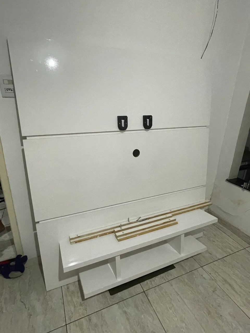 PAINEL + RACK PARA TV ATÉ 60? - 100% MDF - EXCELENTE ESTADO - Foto 4