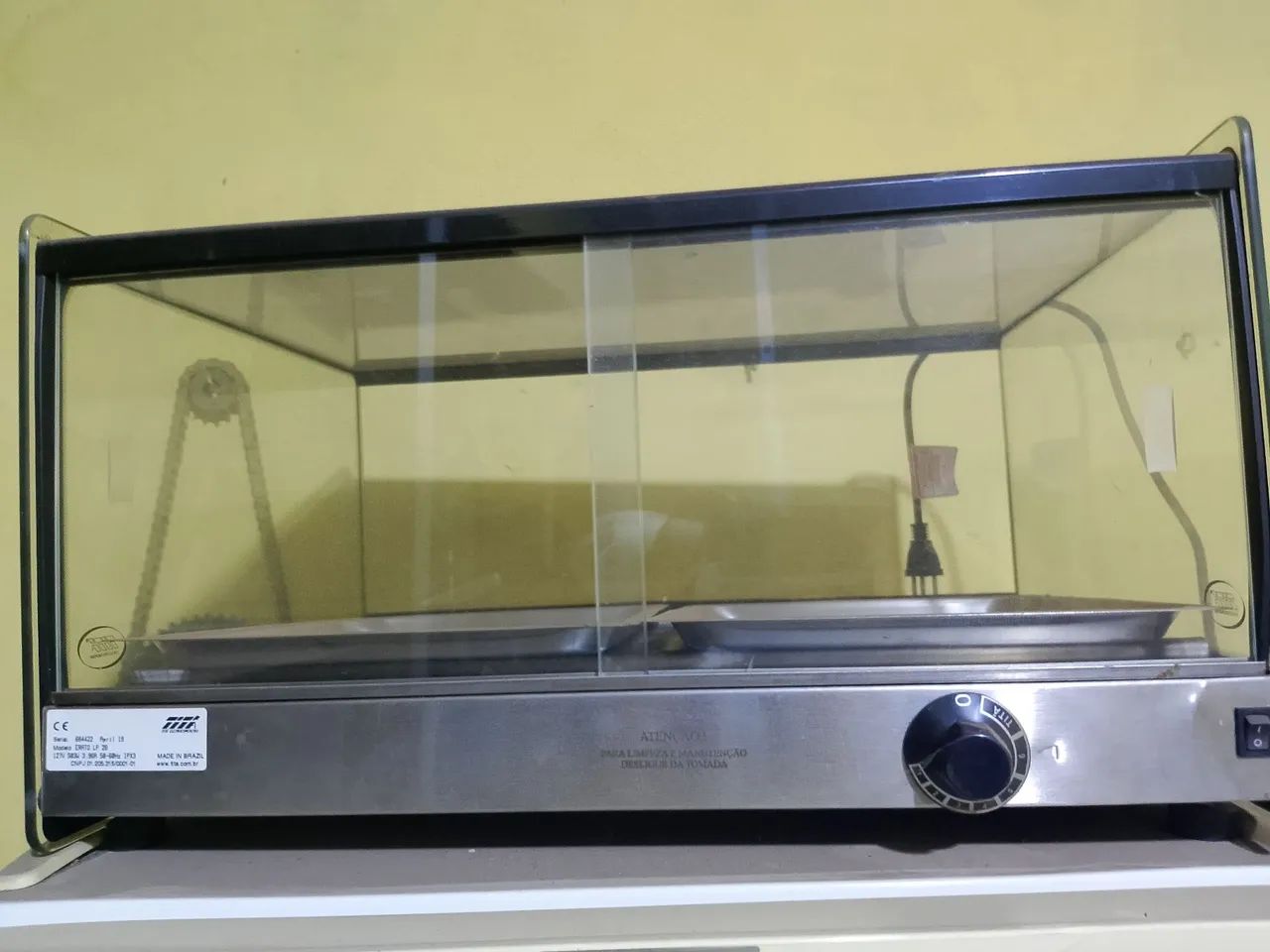 ESTUFA PARA SALGADOS AQUECIDA