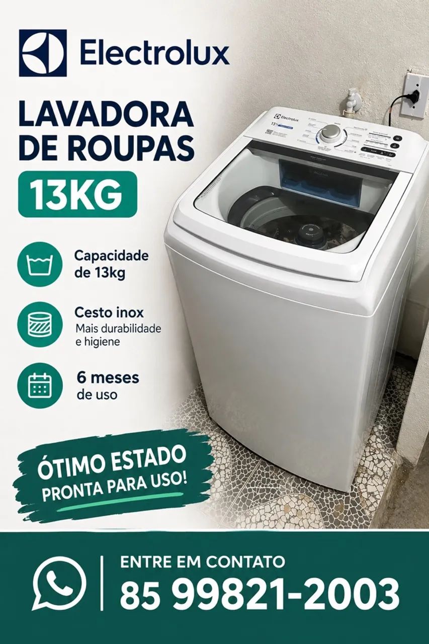 Máquina de lavar - eletrolux
