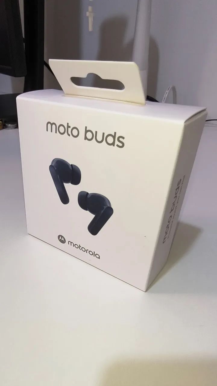 Fone De Ouvido Sem Fio Bluetooth Motorola Moto Buds Motorola Cor Dark Blue - Foto 4