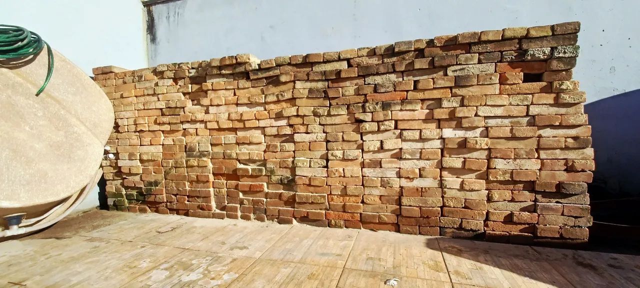 Tijolos de demolição ideias para churrasqueira e lareiras 