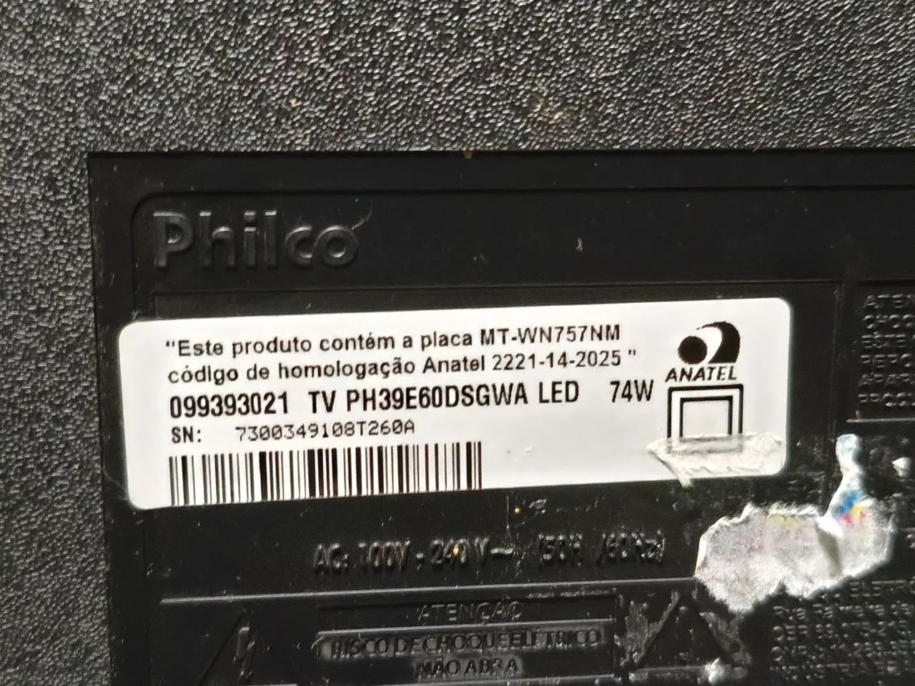 Tv 40 polegadas Philco retirada de peças. - Foto 3
