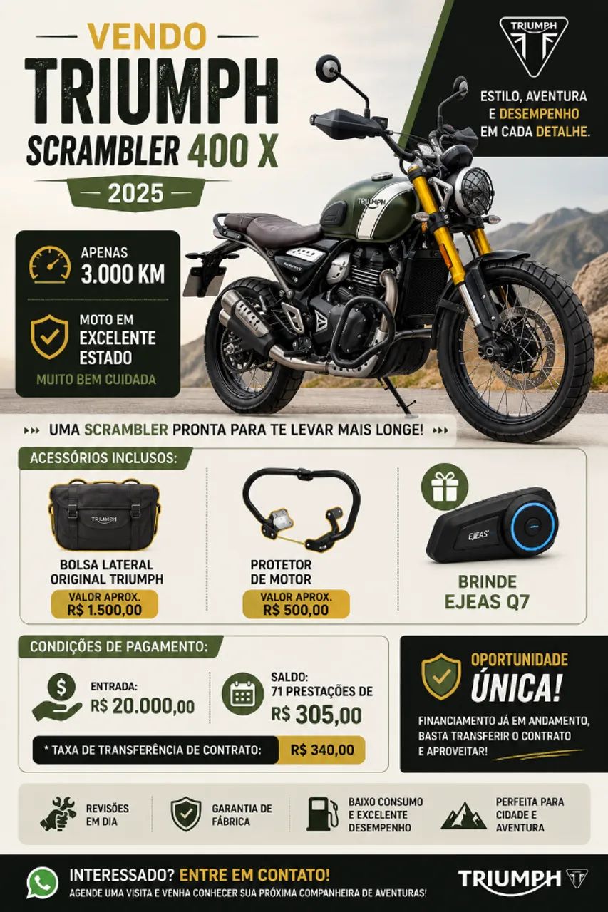 Triumph Scrambler 400 x