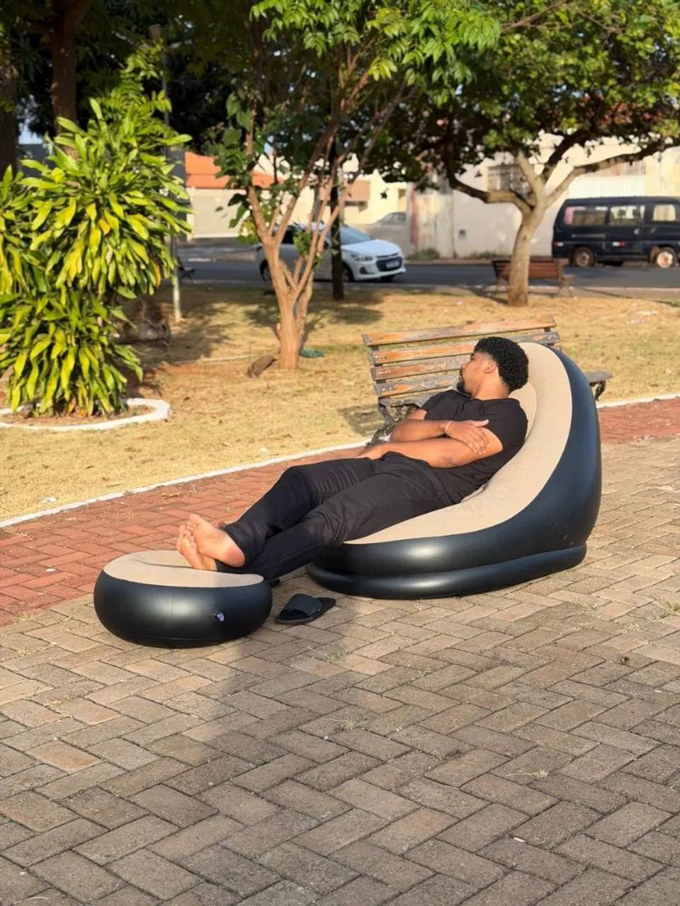 PUFF Gigante Inflável Mega confortável novo a pronta entrega - Foto 2