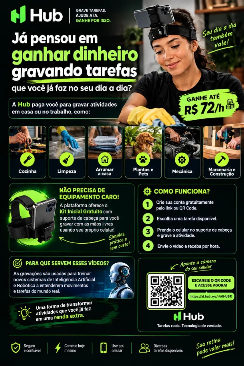 SUPORTE DE CABECA PARA POR CELULAR HUB