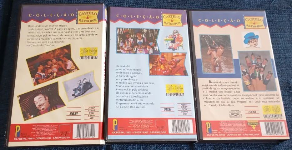 3 VHS Coleção Castelo Rá Tim Bum Volumes 1, 2 E 6 - Foto 2