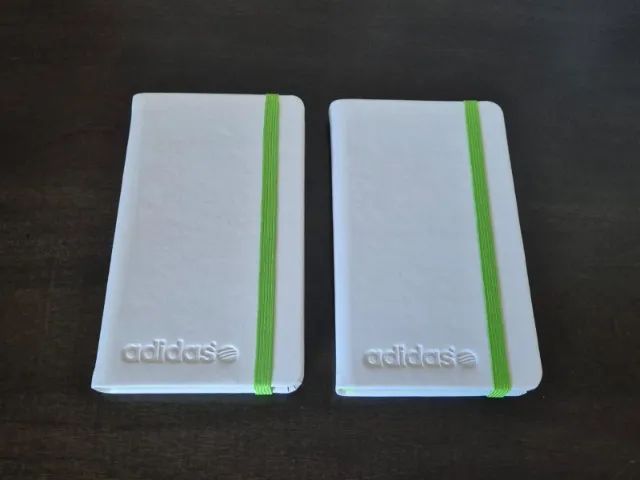 Caderno Moleskine De Bolso adidas. Couro Sintético. Perfeito
