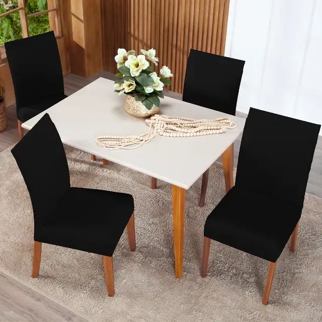 Mesa de Jantar da Tok com 4 Cadeiras na cor Preta - Foto 2