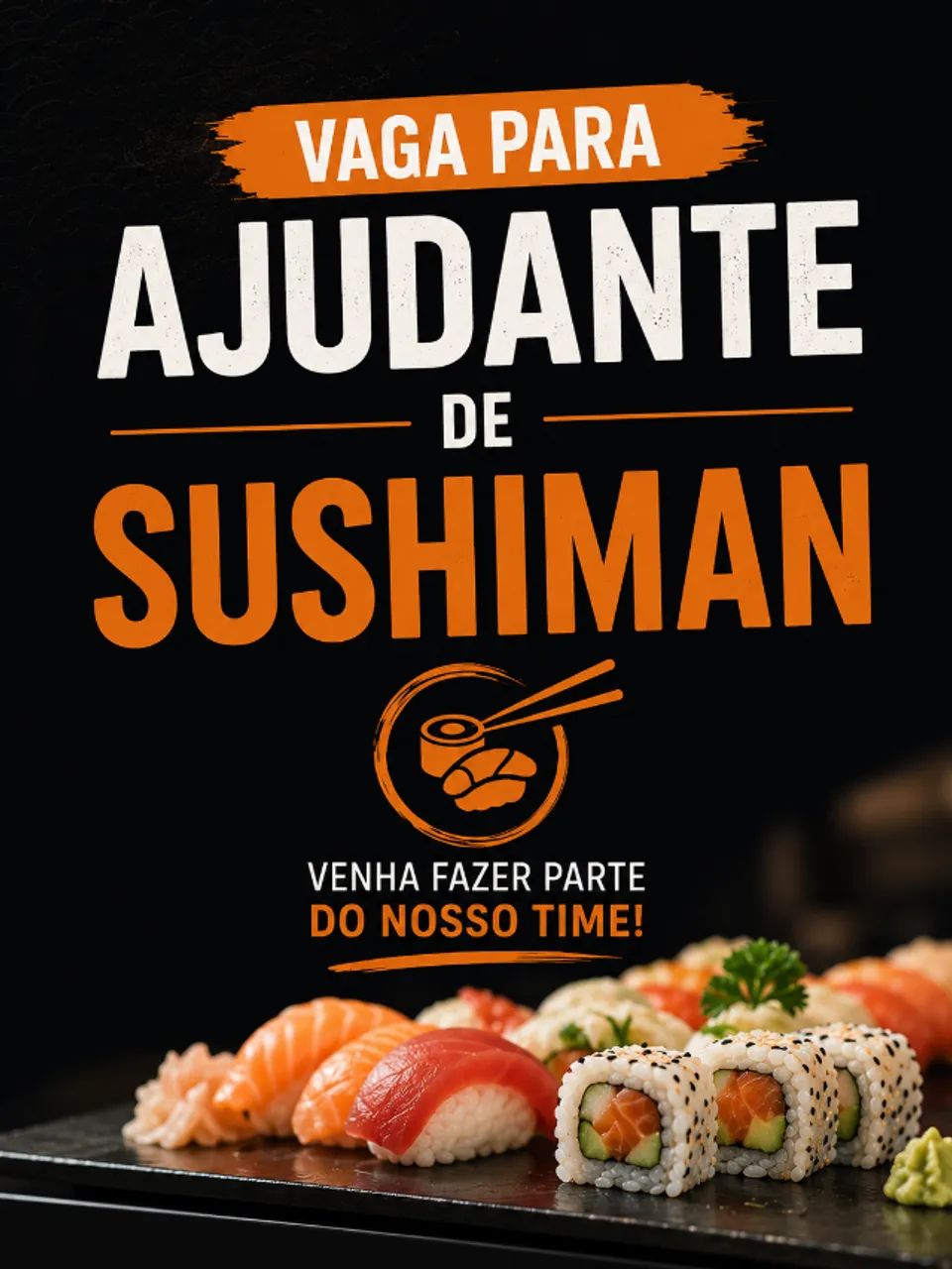 Auxiliar / ajudante de Sushiman