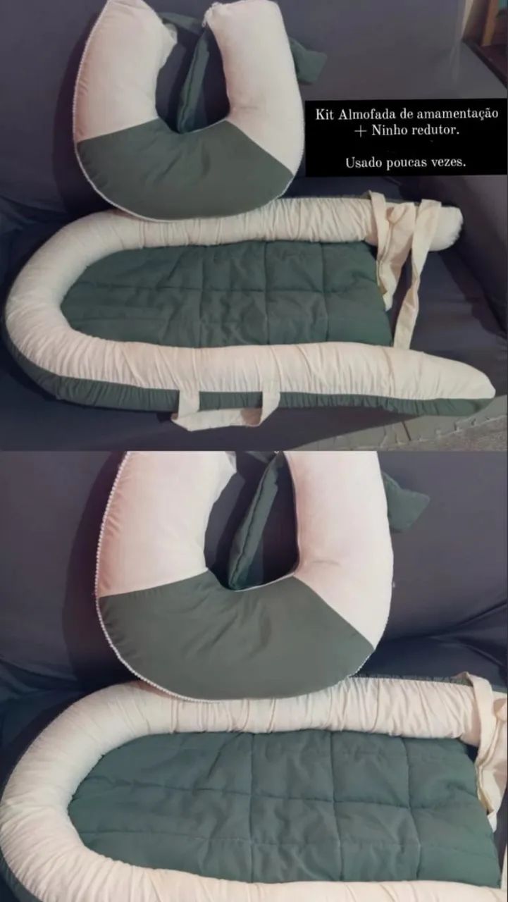 Kit de ninho redutor + almofada pra amamentação 