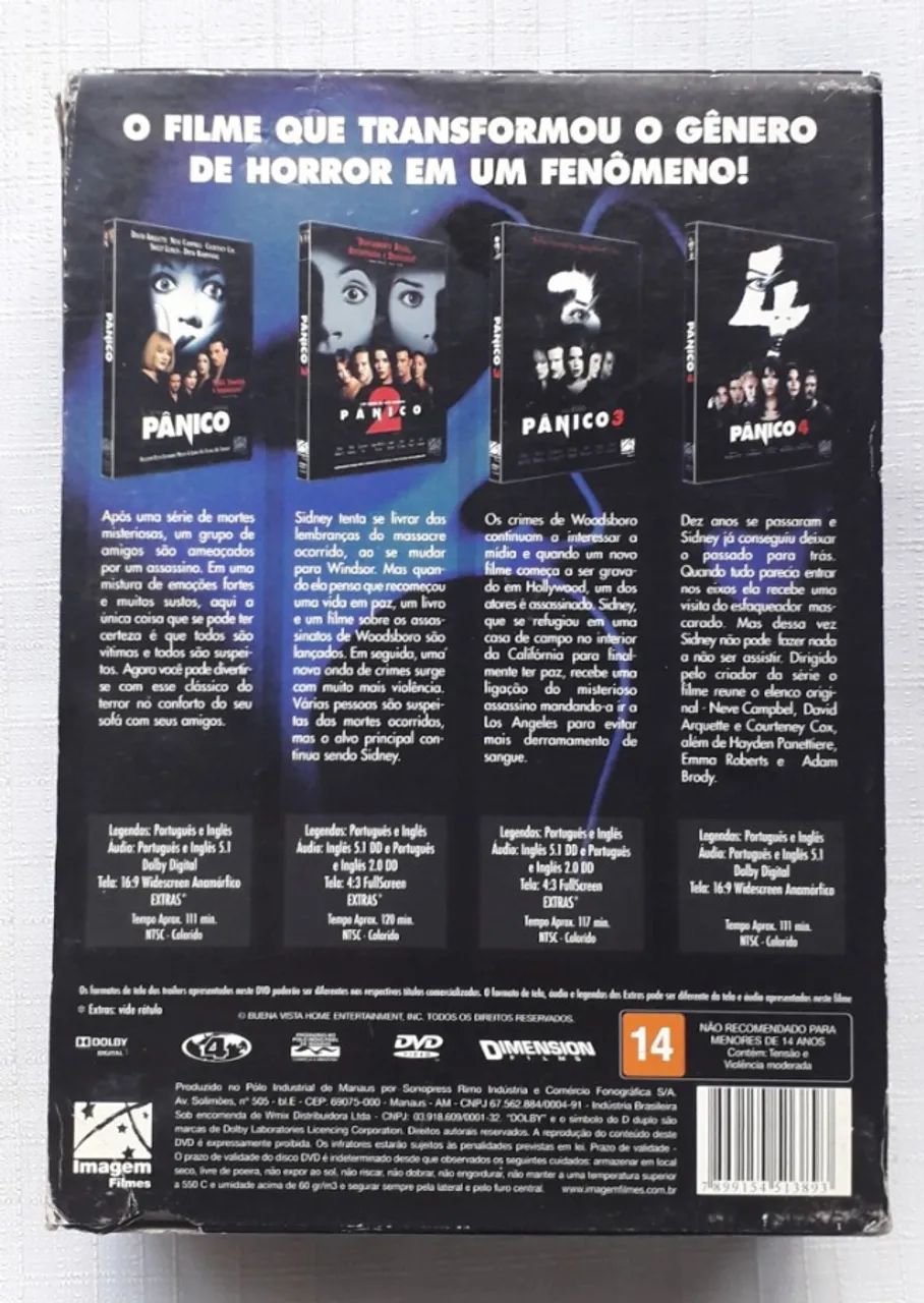 Dvd Box Quadrilogia Pânico (original) - Foto 2