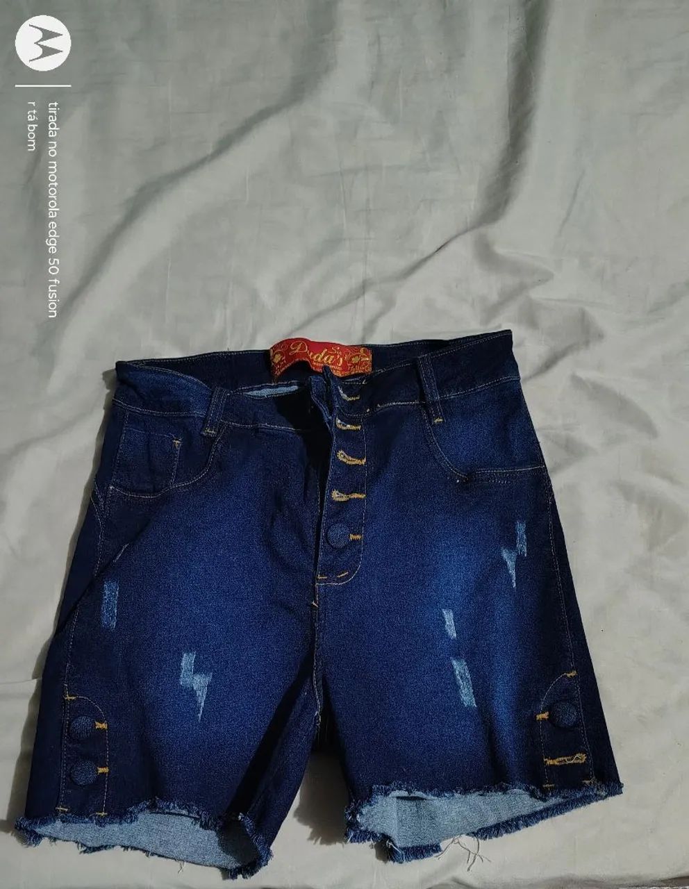 Bermuda jeans feminina Tam P