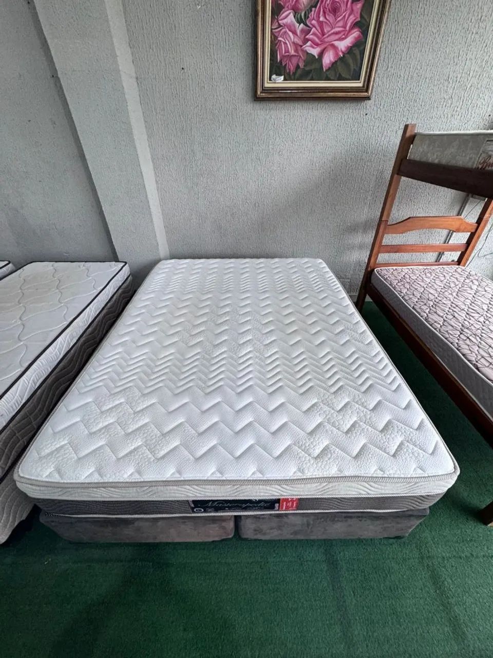 Cama Box Queen Colchão Sankonfort - Foto 4