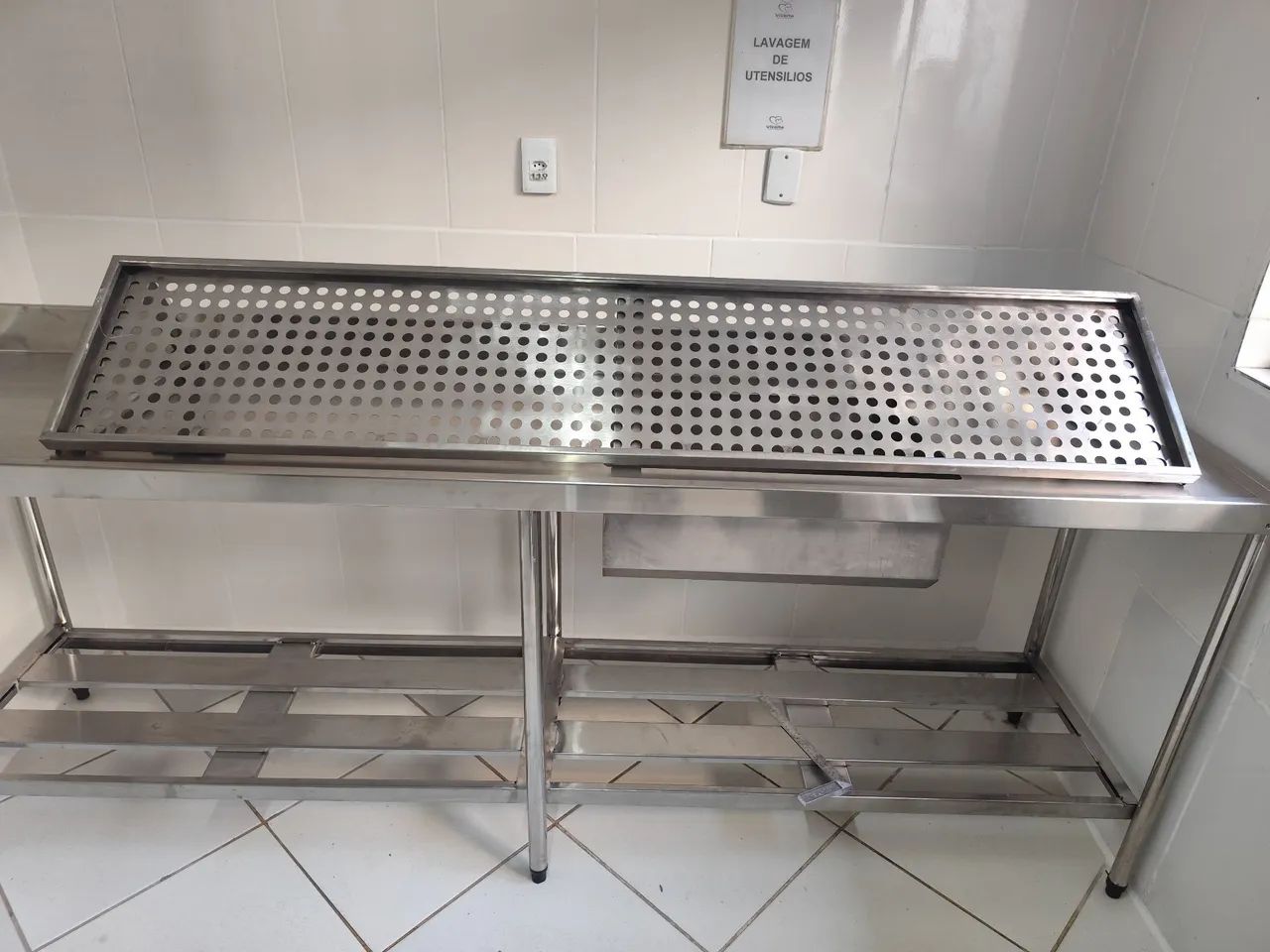 Escorredor industrial em inox 304 perfurado  - Foto 2