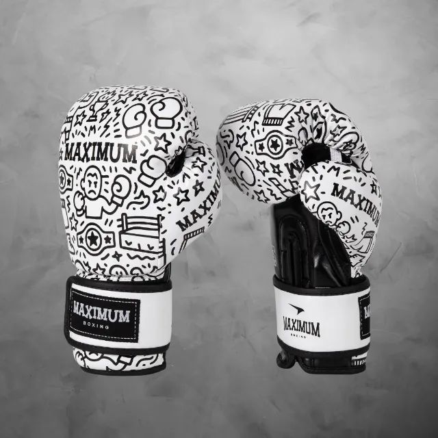 Luva de Boxe Infantil Maximum White - Criativa, Confortável e Resistente