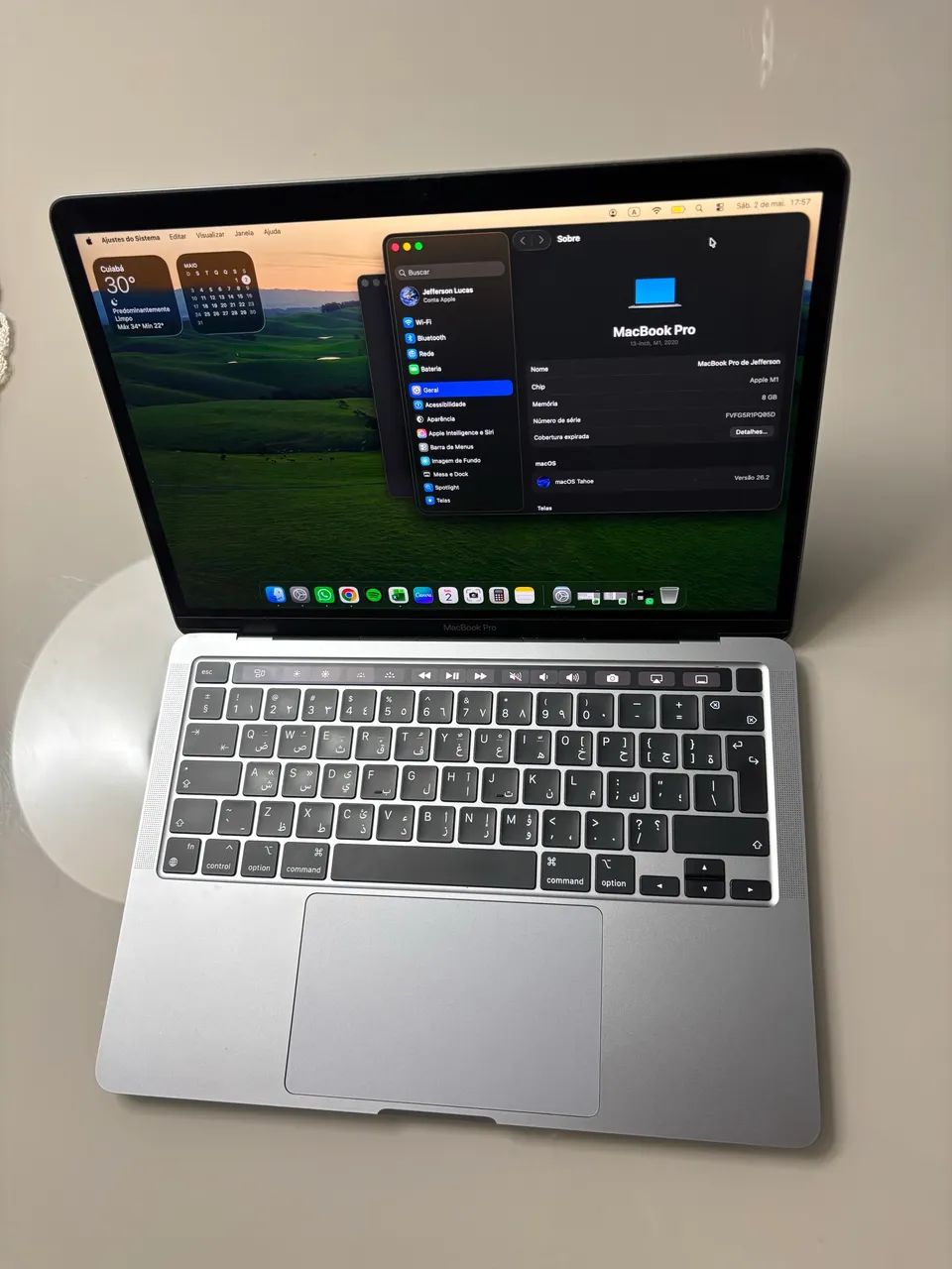 MacBook本体 macbookpro2020 m1 Apple MacBook Pro (13 polegadas, 2020, Chip M1, 512 GB de SSD