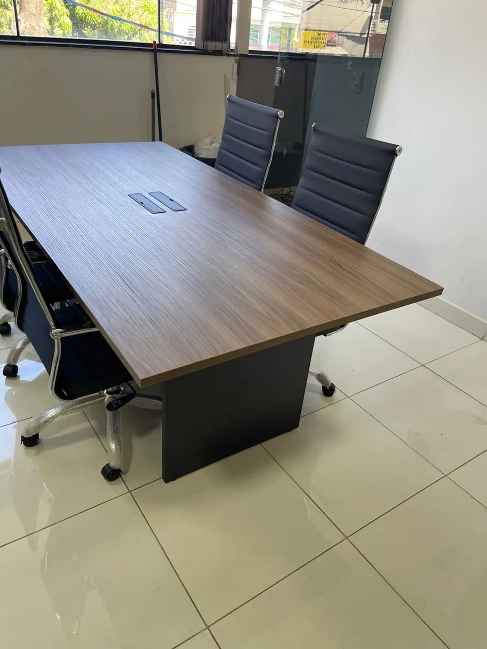 MESA DE REUNIAO 2.00x1.00 LOJA IKONOFFICE - Foto 3