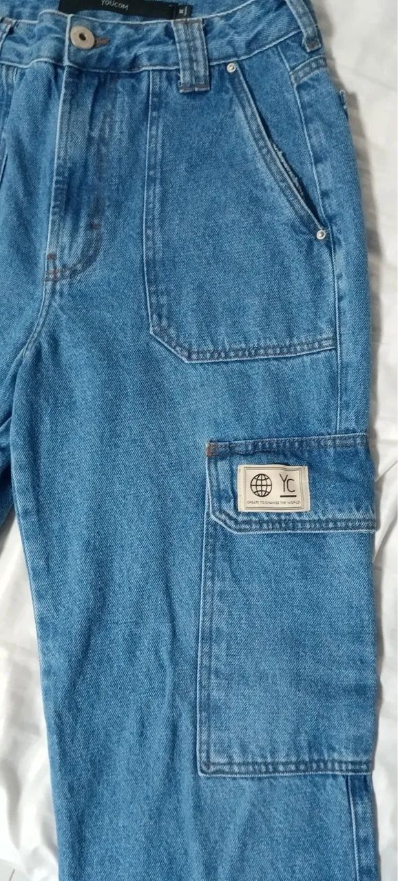 Calça Cargo Jeans Youcom  - Foto 2