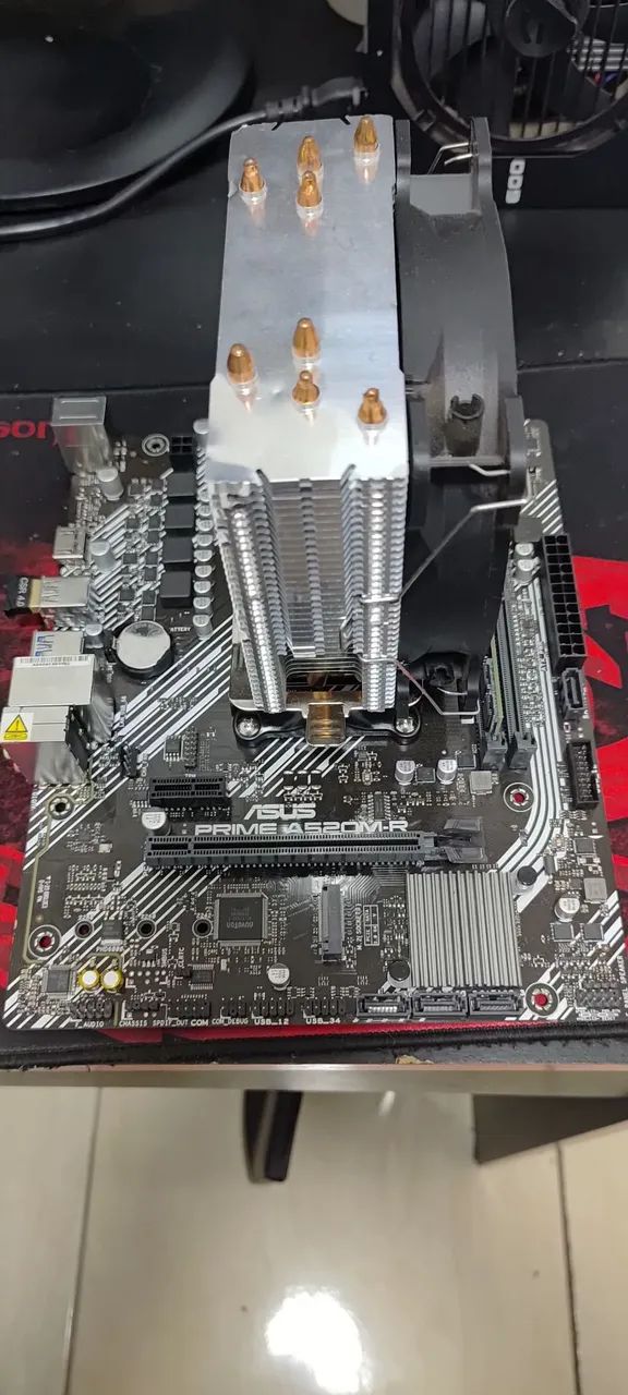 Kit placa mãe Asus A520, processador Rizem 9 3900x 12 núcleos e 24 threads e 16gb de ram - Foto 3