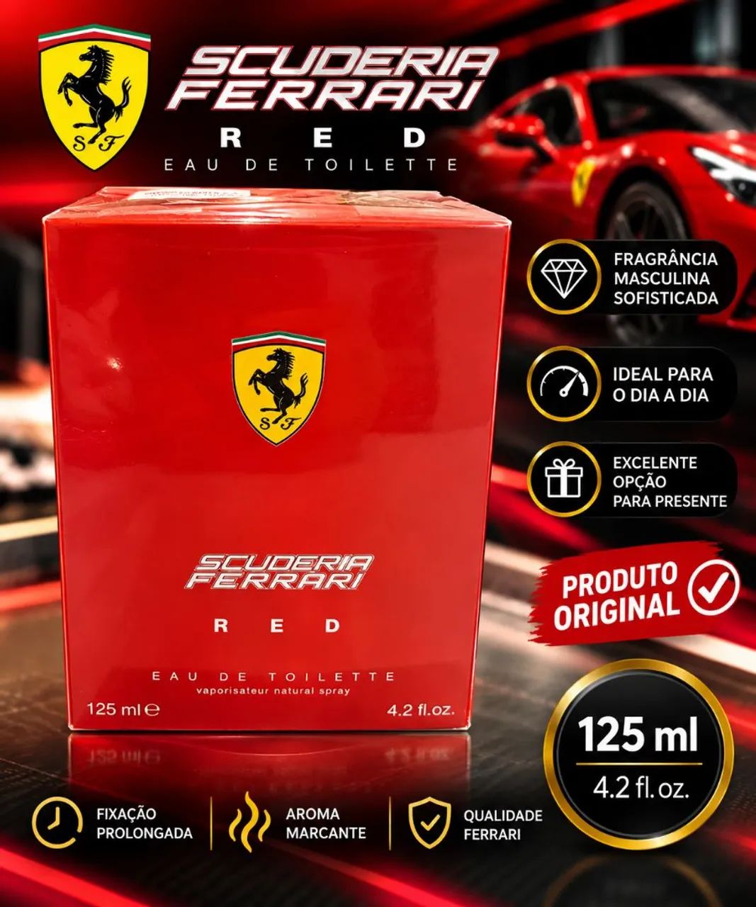 Perfume Ferrari Red - Original - 125ml