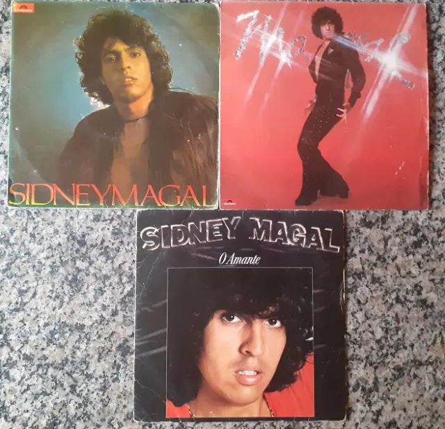 Lps - Sidney Magal - lote com 03 discos de vinil